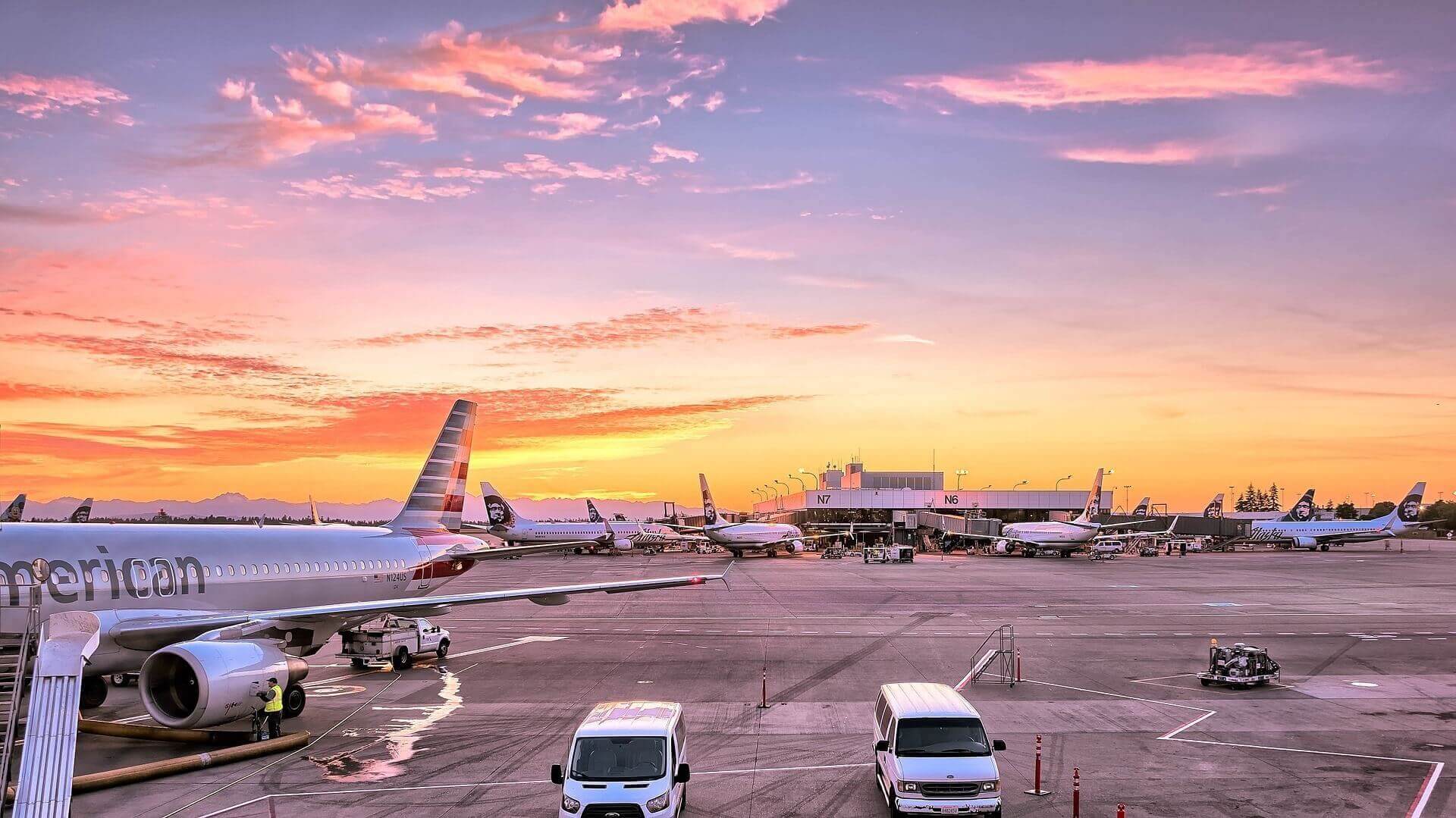 空港と飛行機